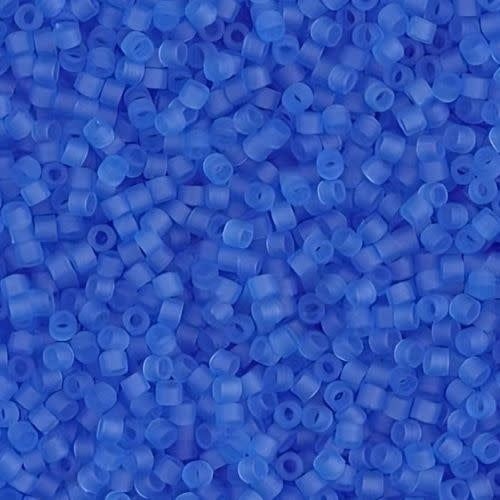 #11 Delica Seed Beads, Matte Transparent Aquamarine Blue, DB768-TB, Approx 1440 Beads, 1 two inch tube, 7.2 grams