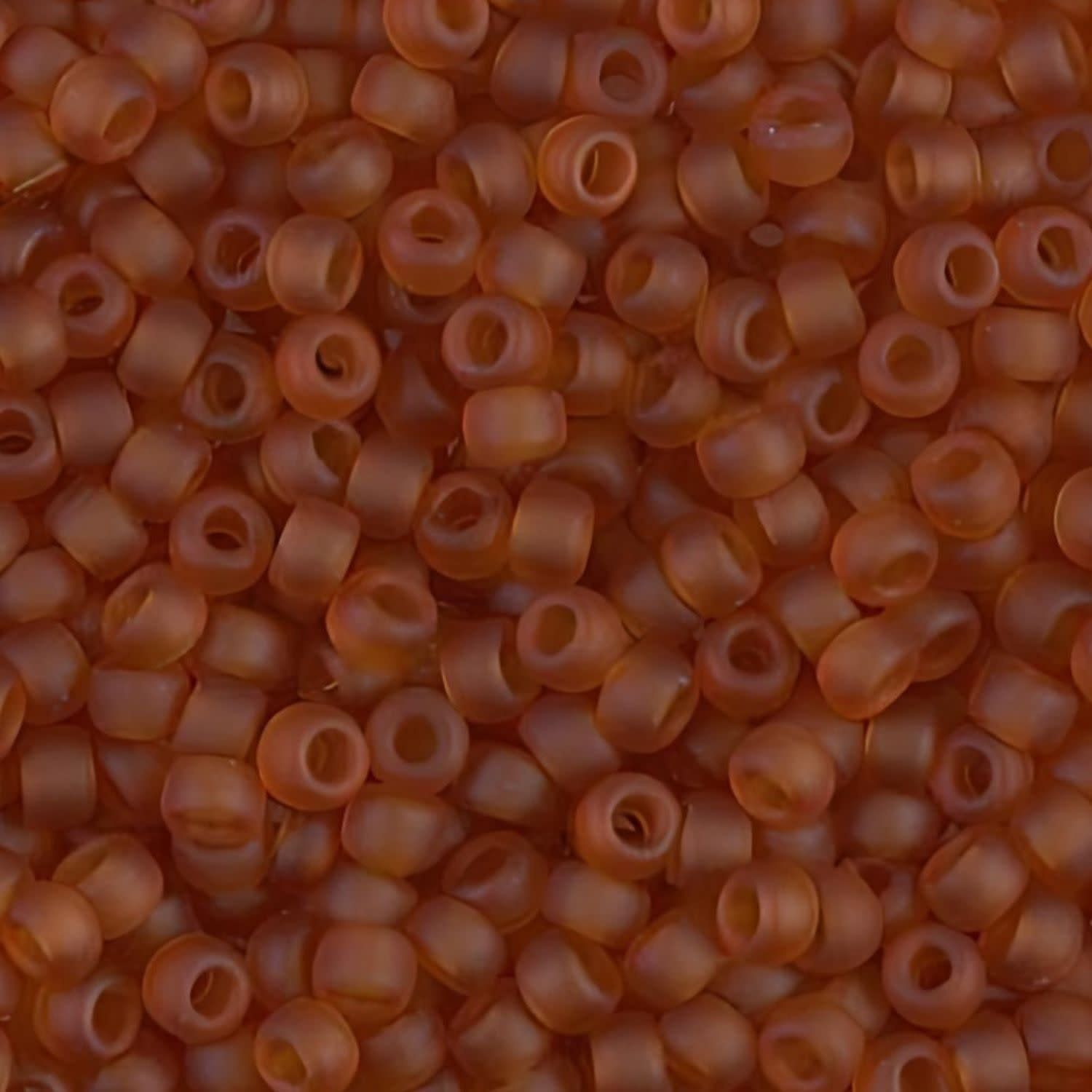 #8 Miyuki Seed Beads - Matte Transparent Topaz, 8-9133F-TB, Approx 858 Beads/22 Grams, 1 five inch tube