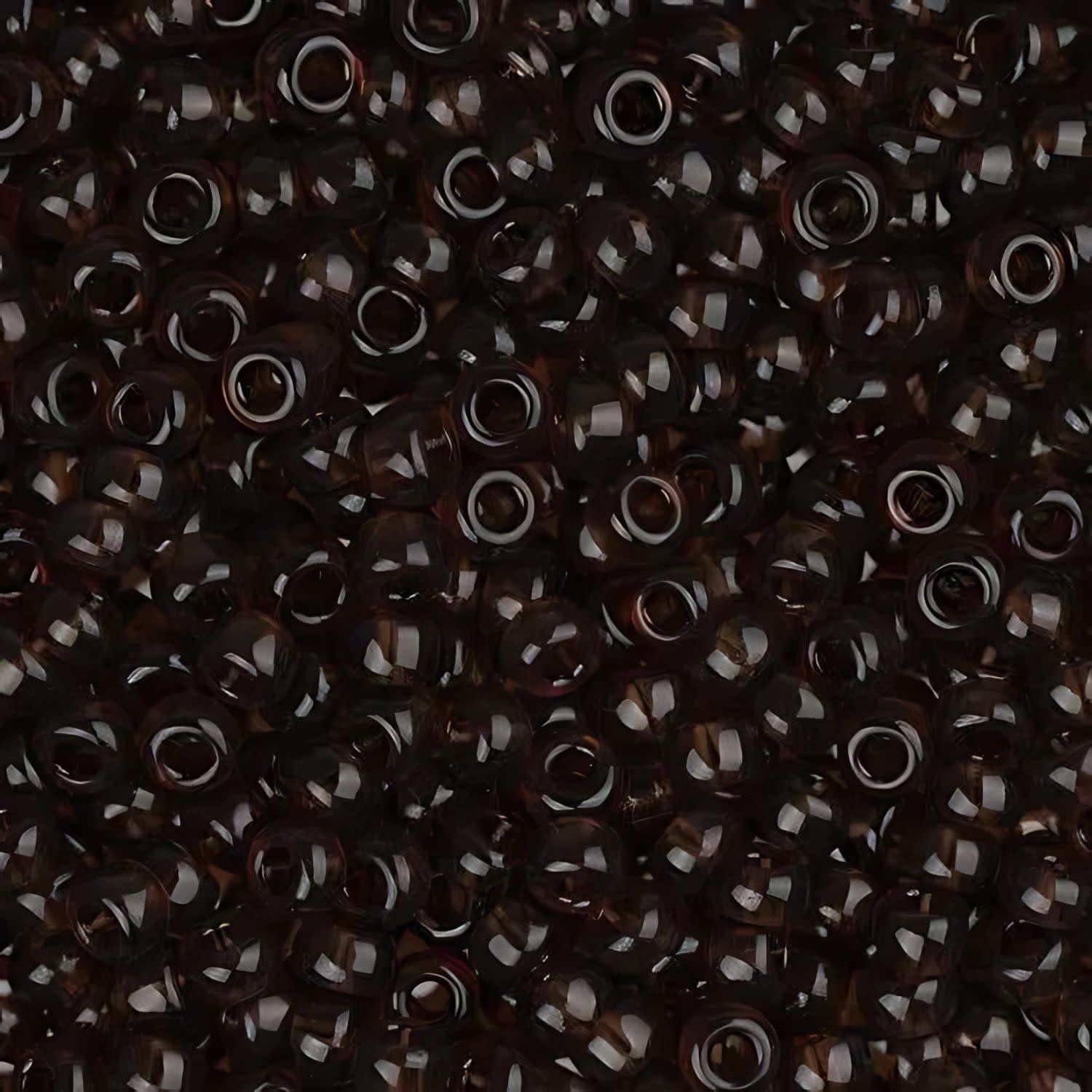 #8 Miyuki Seed Beads - Transparent Root Beer Brown, 8-9135-TB, Approx 858 Beads/22 Grams, 1 five inch tube