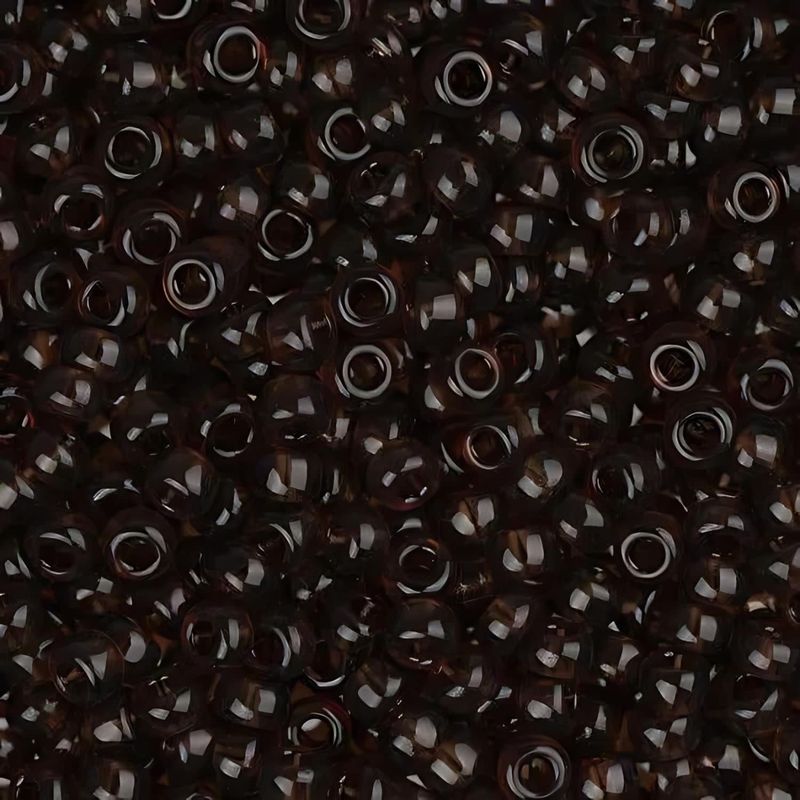 #8 Miyuki Seed Beads - Transparent Root Beer Brown, 8-9135-TB, Approx 858 Beads/22 Grams, 1 five inch tube