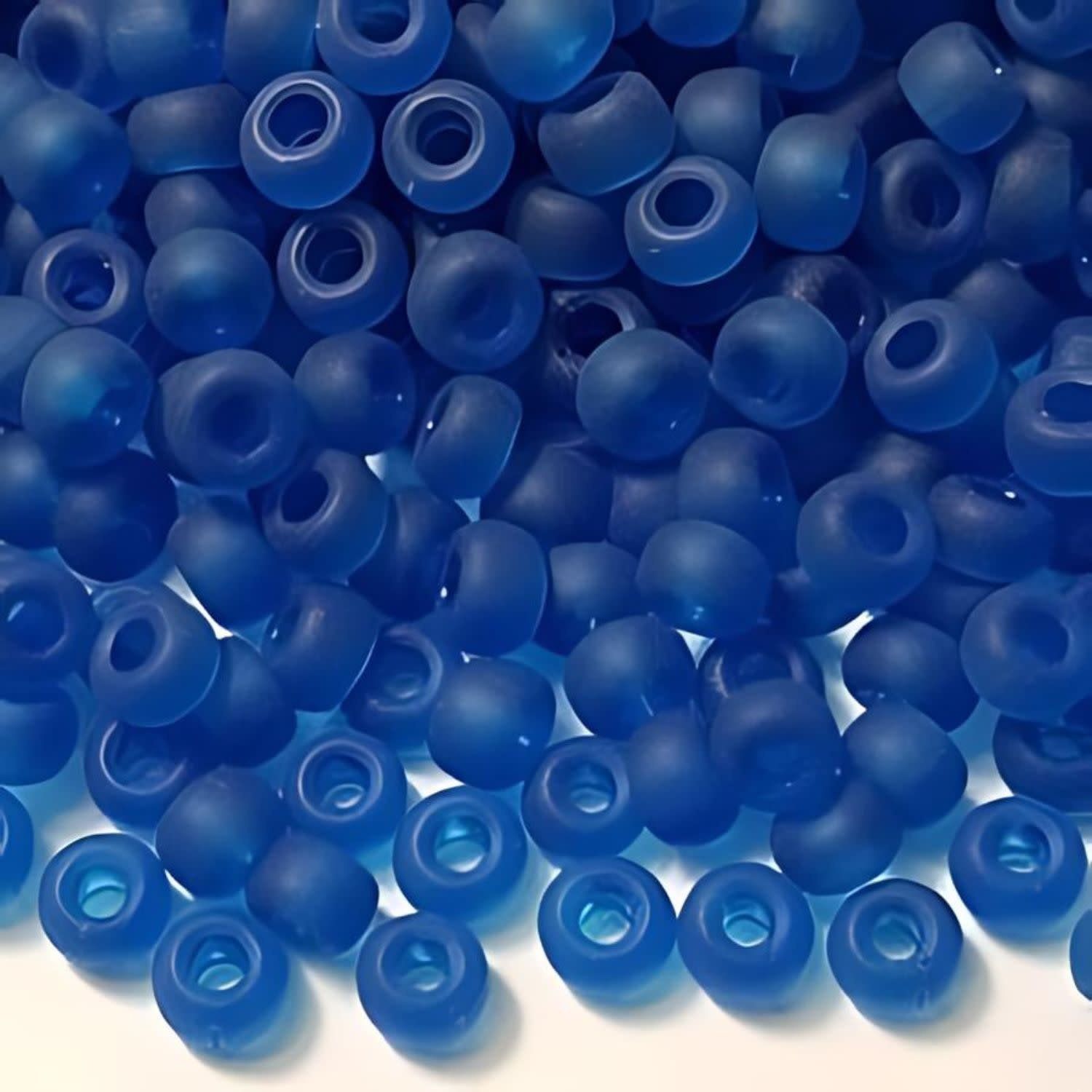 #6 Miyuki Seed Beads - Matte Transparent Capri Blue, 6-9149F-TB, Approx 240 Beads, 1 five inch tube, 20 grams