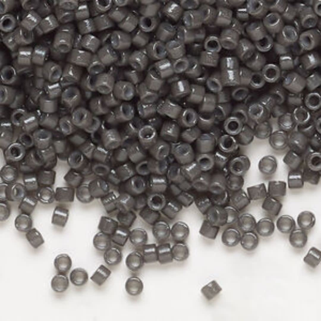#11 Delica Seed Beads, Duracoat Opaque Charcoal Grey, DB2368-TB, Approx 1440 Beads, 1 two inch tube, 7.2 grams