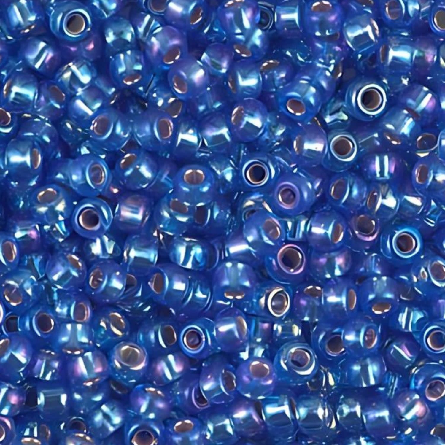 #8 Miyuki Seed Beads - Silver Lined Sapphire Blue, 8-919-TB, Approx 858 Beads/22 Grams, 1 five inch tube