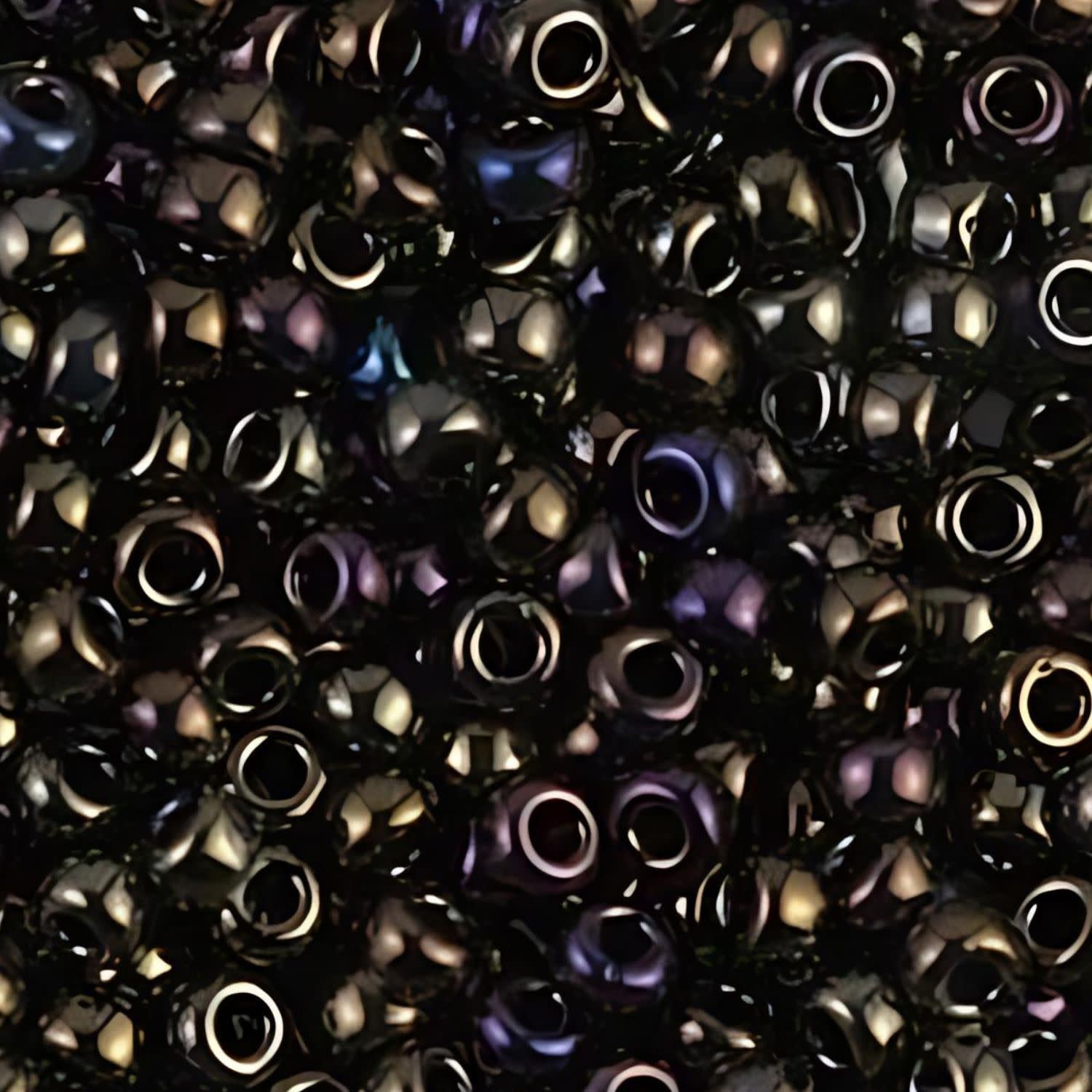 #8 Miyuki Seed Beads - Metallic Brown Iris, 8-9458-TB, Approx 858 Beads/22 Grams, 1 five inch tube
