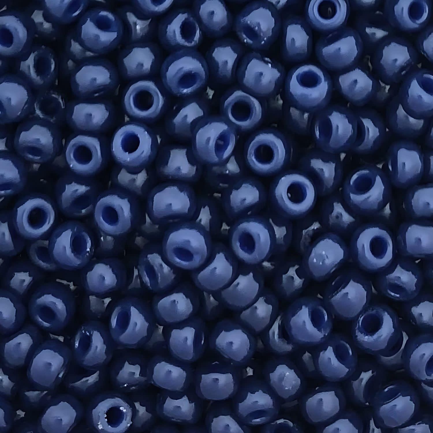 #8 Miyuki Seed Beads - Duracoat Opaque Dark Navy Blue, 8-94494-TB, Approx 858 Beads/22 Grams, 1 five inch tube