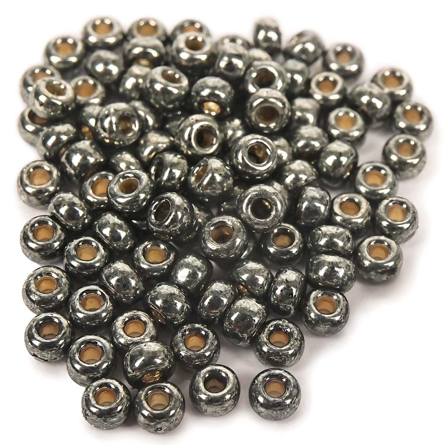 #11 Miyuki Seed Beads - Galvanized Dark Steel, 11-91087-TB, Approx 24 Grams, 1 five inch tube
