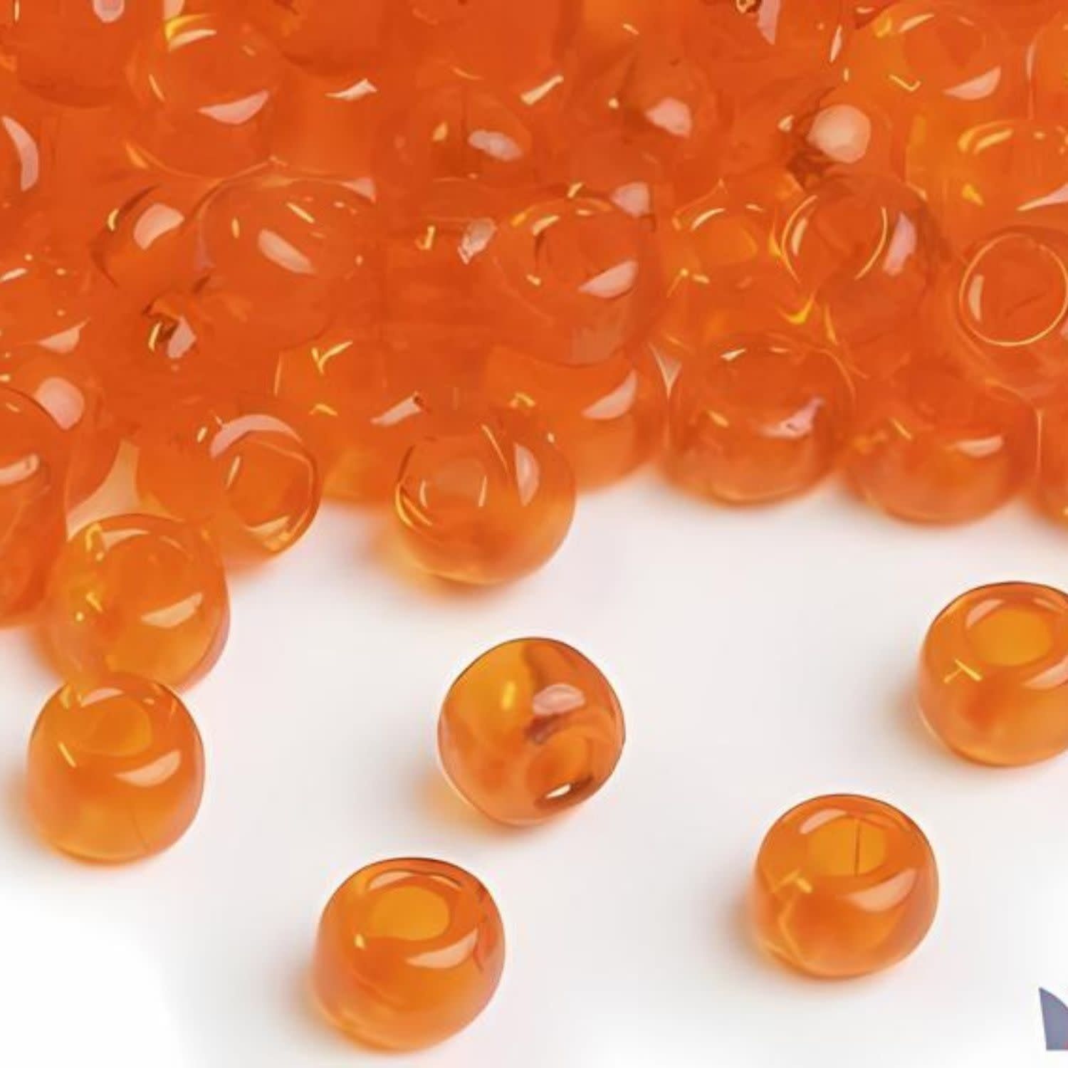 #11 Miyuki Seed Beads - Transparent Orange, 11-9138-TB, Approx 24 Grams, 1 five inch tube