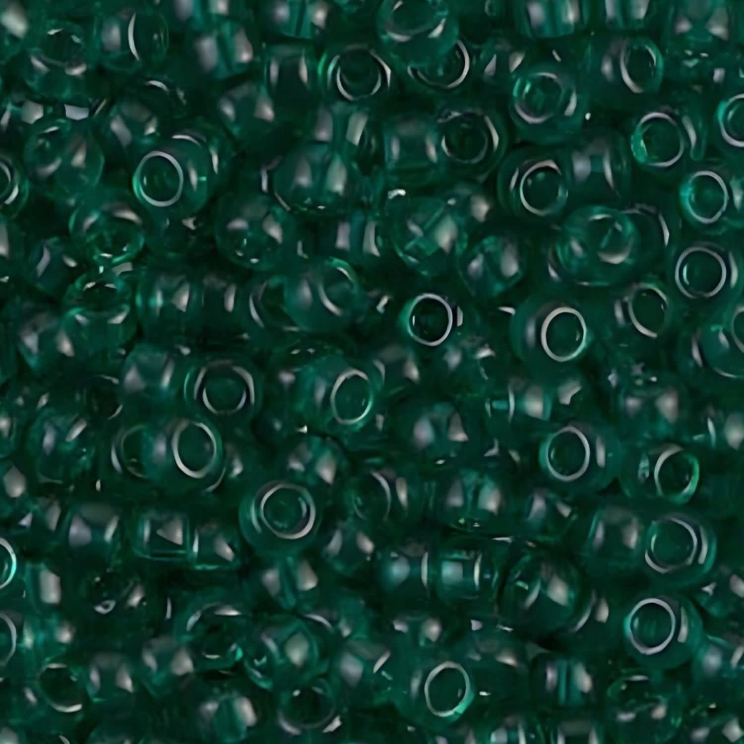 #11 Miyuki Seed Beads - Transparent Emerald, 11-9147-TB, Approx 24 Grams, 1 five inch tube