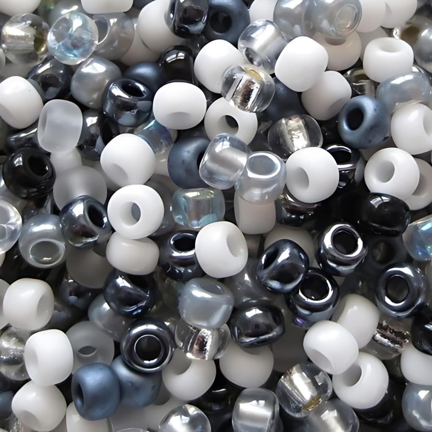 #8 Miyuki Seed Beads - Mix Pebble Stone, 8-9MIX13-TB, Approx 858 Beads/22 Grams, 1 five inch tube
