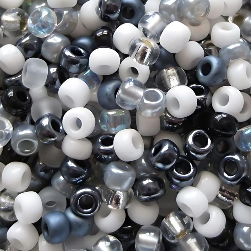 #8 Miyuki Seed Beads - Mix Pebble Stone, 8-9MIX13-TB, Approx 858 Beads/22 Grams, 1 five inch tube