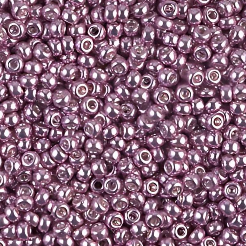 #11 Miyuki Seed Beads - Galvanized Rose, 11-91061L-TB, Approx 24 Grams, 1 five inch tube
