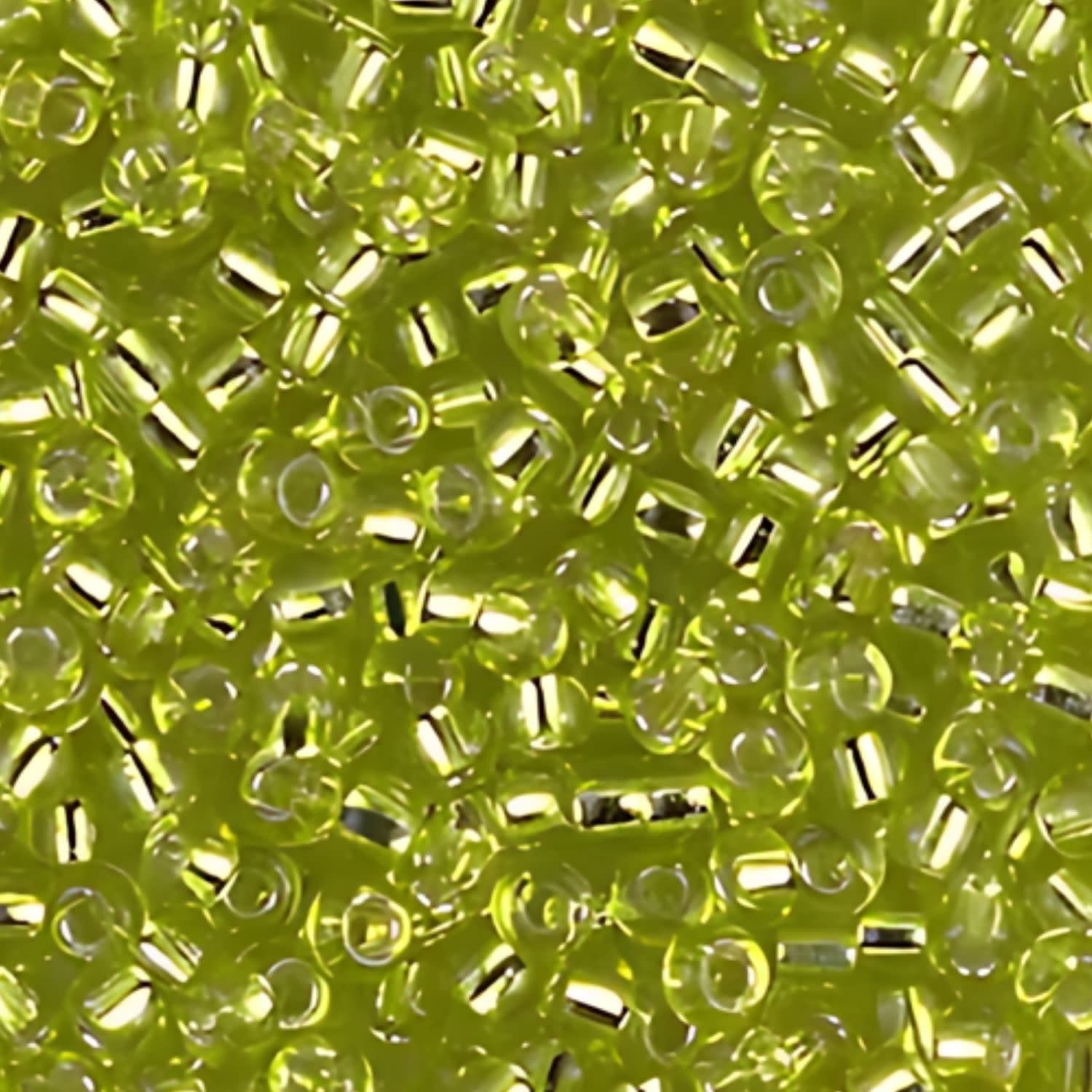 #11 Miyuki Seed Beads - Silver Lined Chartreuse, 11-914-TB, Approx 24 Grams, 1 five inch tube