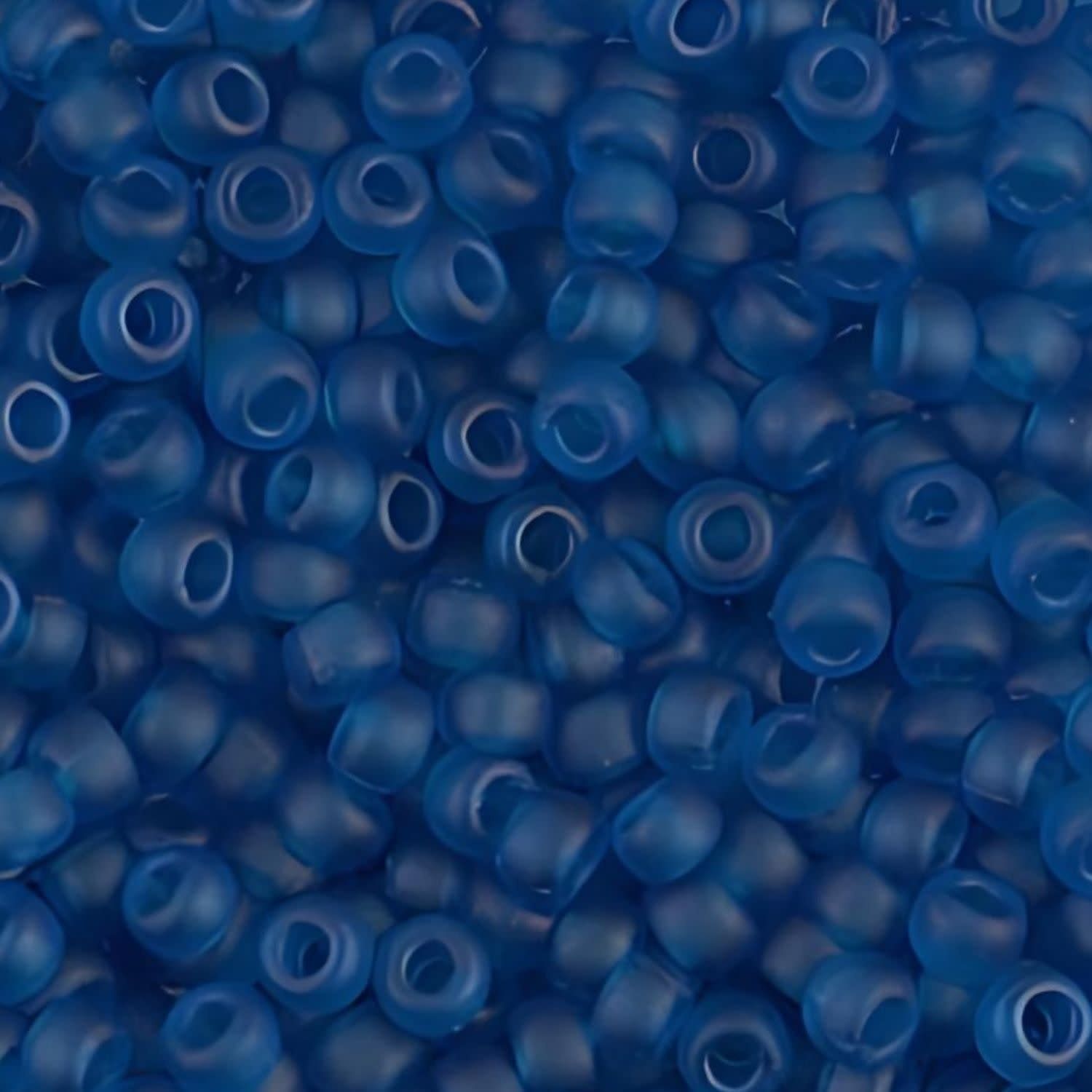 #11 Miyuki Seed Beads - Matte Transparent Capri Blue, 11-9149F-TB, Approx 24 Grams, 1 five inch tube