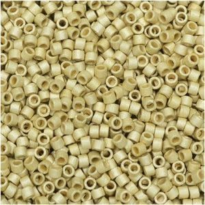 #11 Delica Seed Beads, Matte Duracoat Galvanized Silver, DB1831F-TB, Approx 1440 Beads, 1 two inch tube, 7.2 grams