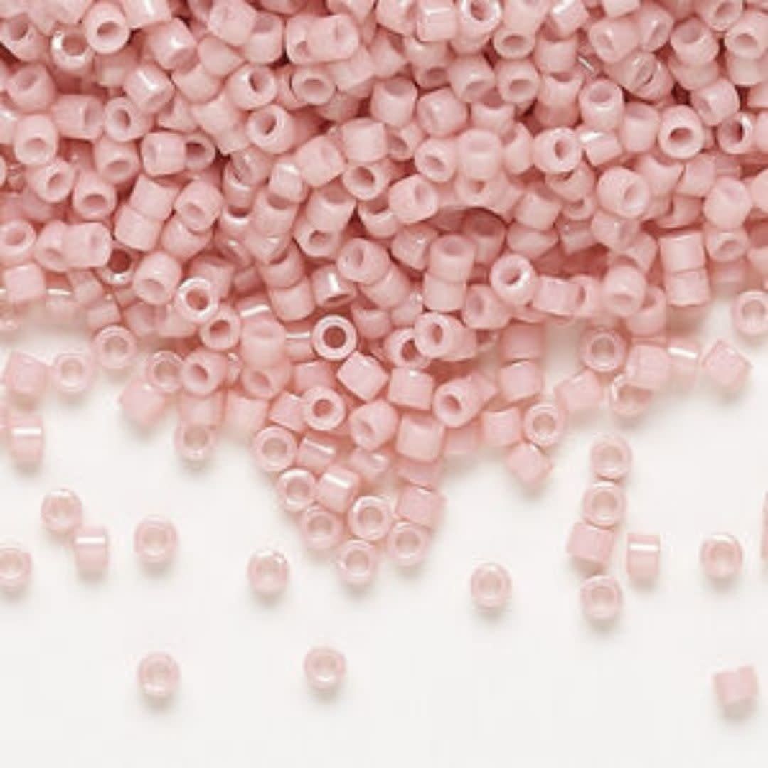 #11 Delica Seed Beads, Opaque Rose Water Pink, DB1906-TB, Approx 1440 Beads, 1 two inch tube, 7.2 grams