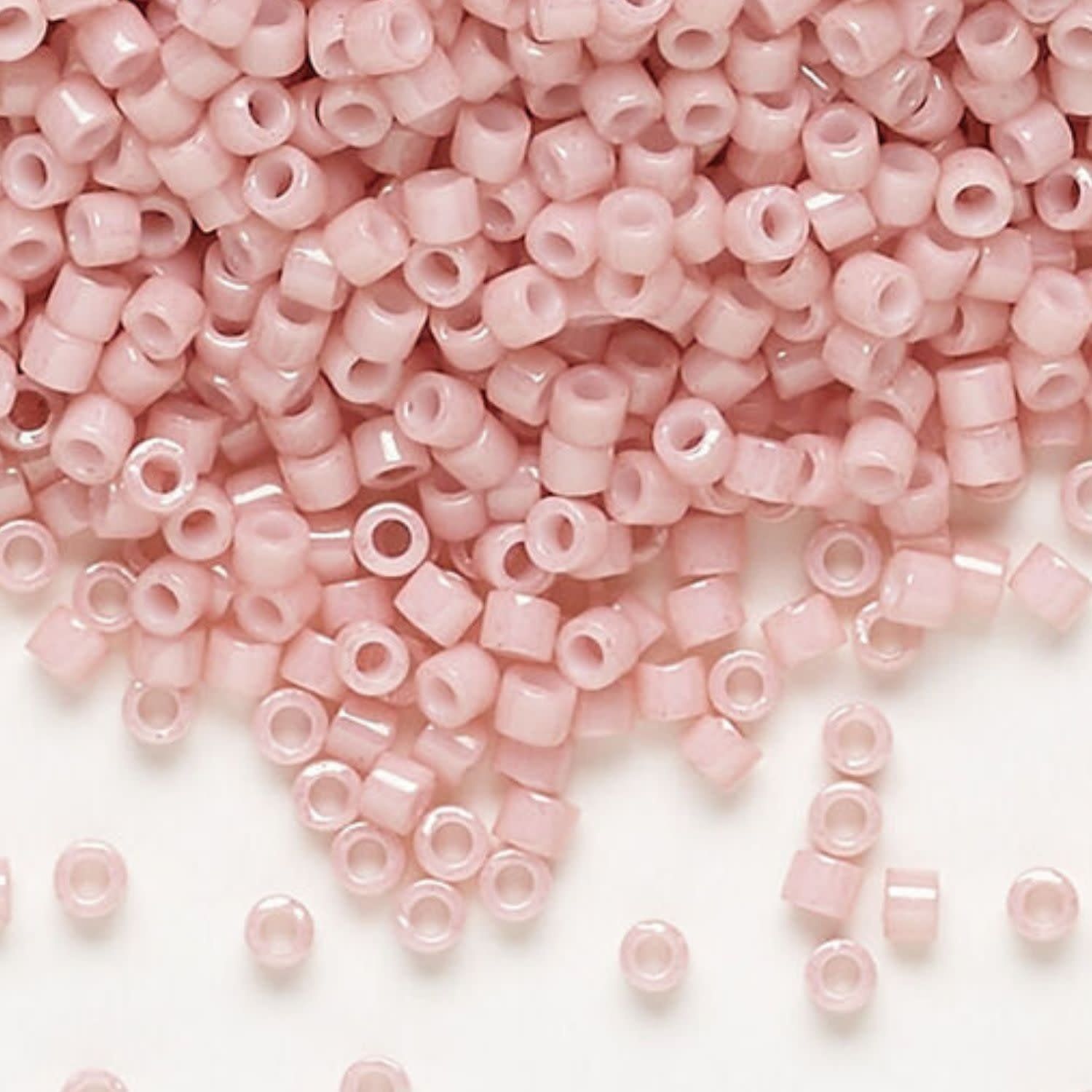 #11 Delica Seed Beads, Opaque Rose Water Pink, DB1906-TB, Approx 1440 Beads, 1 two inch tube, 7.2 grams