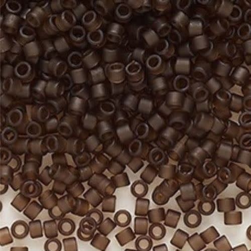 #11 Delica Seed Beads, Matte Transparent Root Beer, DB769-TB, Approx 1440 Beads, 1 two inch tube, 7.2 grams