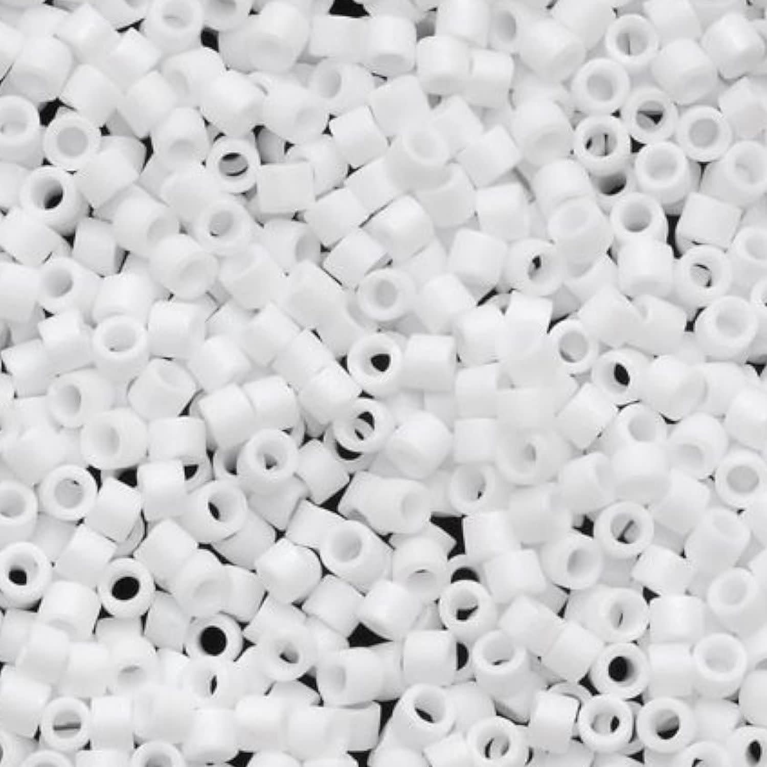 #11 Delica Seed Beads, Matte Opaque White, DB351-TB, Approx 1440 Beads, 1 two inch tube, 7.2 grams