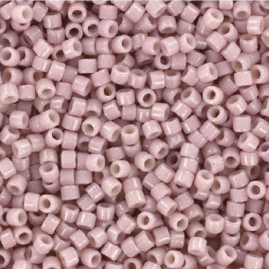 #11 Delica Seed Beads, Duracoat Opaque Soft Pink, DB2361-TB, Approx 1440 Beads, 1 two inch tube, 7.2 grams