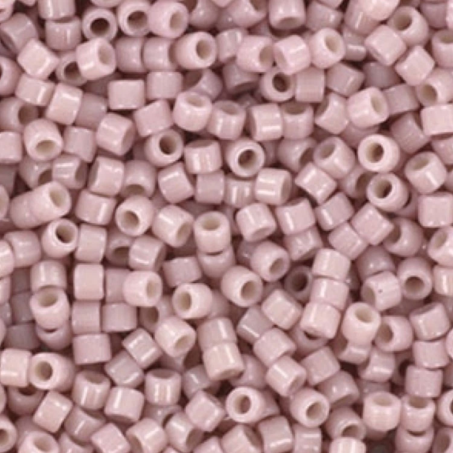 #11 Delica Seed Beads, Duracoat Opaque Soft Pink, DB2361-TB, Approx 1440 Beads, 1 two inch tube, 7.2 grams