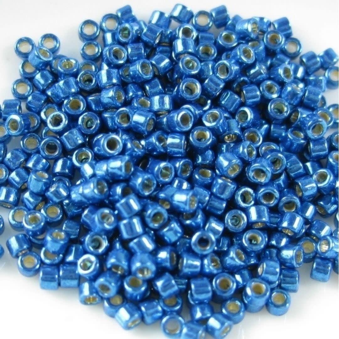 #11 Delica Seed Beads, Duracoat Galvanized Deep Aqua Blue, DB2516-TB, Approx 1440 Beads, 1 two inch tube, 7.2 grams