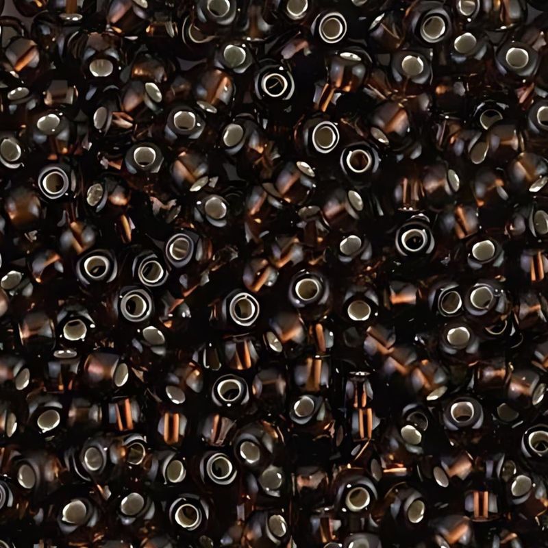 #8 Miyuki Seed Beads - Silver Lined Root Beer, 8-9135S-TB, Approx 858 Beads/22 Grams, 1 five inch tube