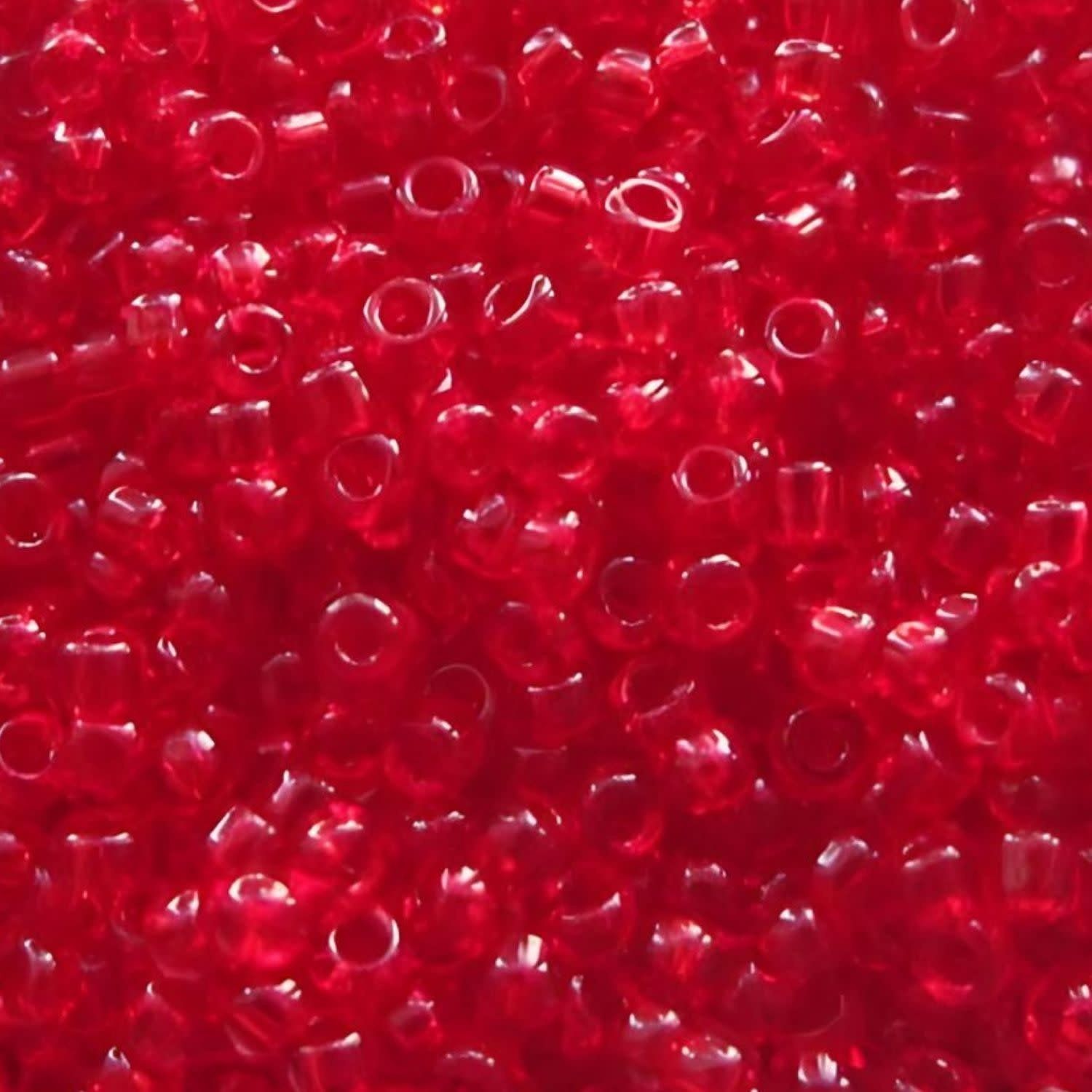 #11 Miyuki Seed Beads - Semi Matte Transparent Red Orange, 11-9140Sf-TB, Approx 24 Grams, 1 five inch tube