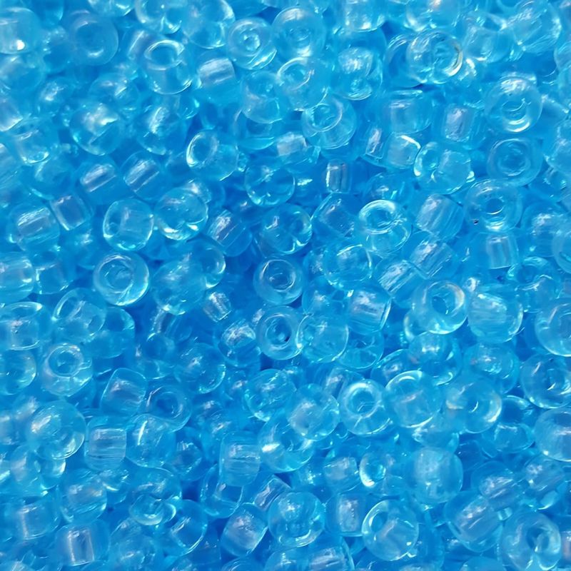 #11 Miyuki Seed Beads - Transparent Light Blue, 11-9148-TB, Approx 24 Grams, 1 five inch tube