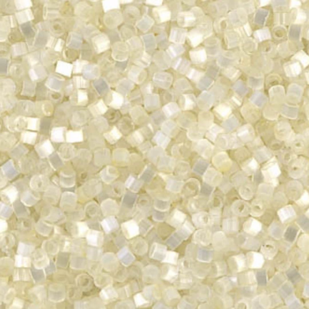 #11 Delica Seed Beads, Satin Ivory Silk, DB672-TB, Approx 1440 Beads, 1 two inch tube, 7.2 grams