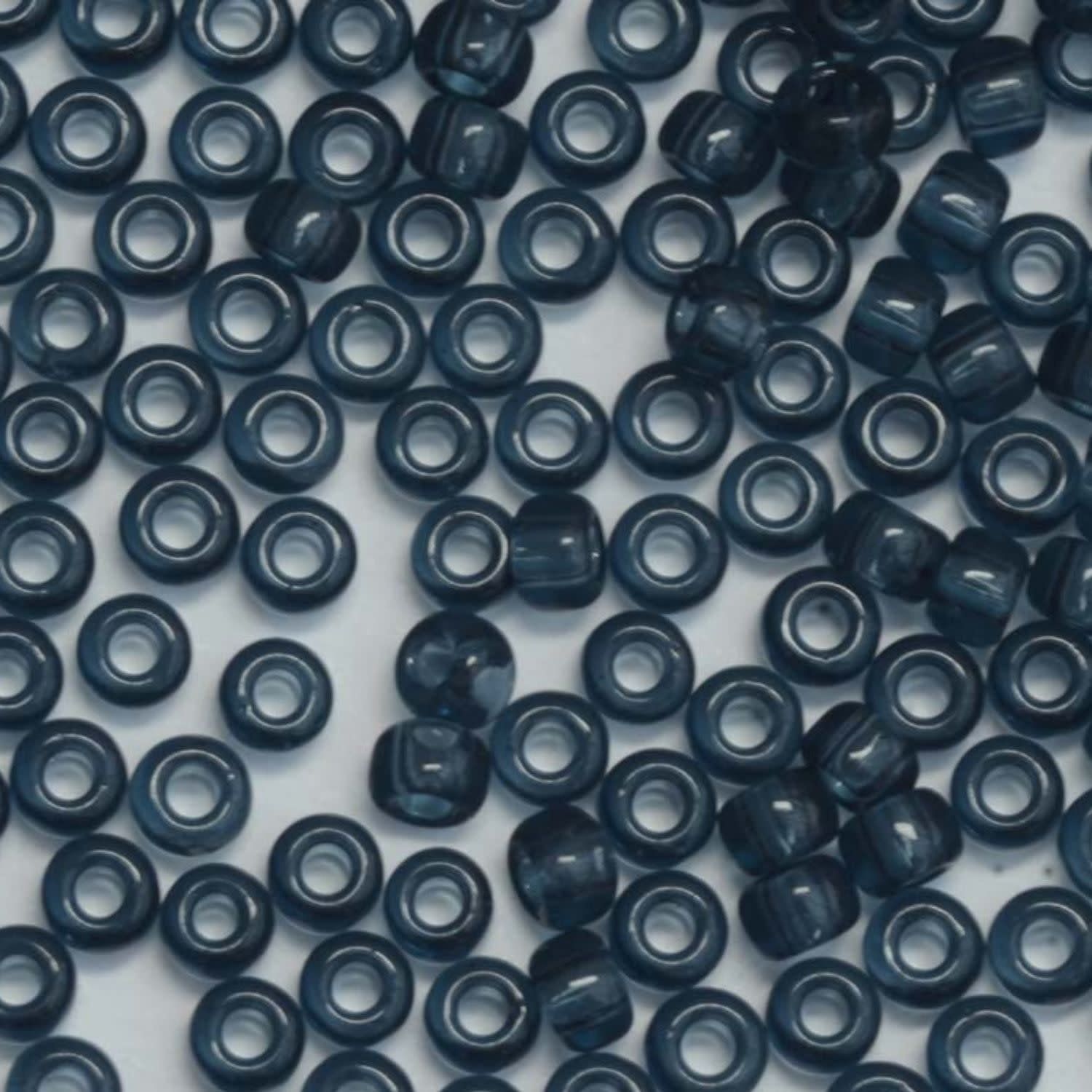 #8 Miyuki Seed Beads - Transparent Montana Blue, 8-92411-TB, Approx 858 Beads/22 Grams, 1 five inch tube