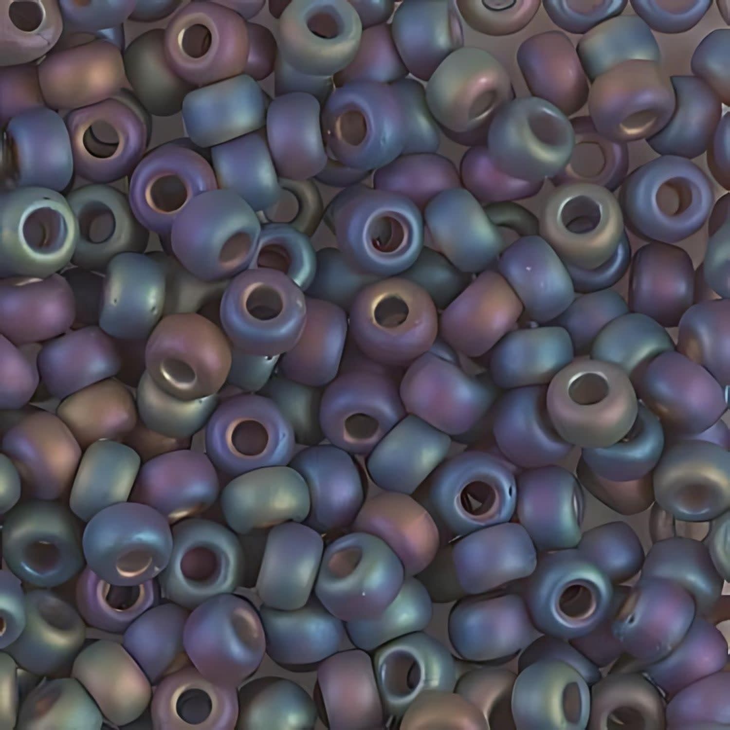 #11 Miyuki Seed Beads - Matte Transparent Brown Ab, 11-9135Fr-TB, Approx 24 Grams, 1 five inch tube