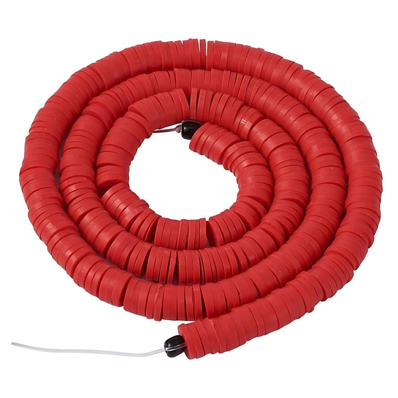 6x1mm Heishi Beads, Red, 380-400pcs, 17&quot; Strand, Polymer Clay, 21gms/0.74oz