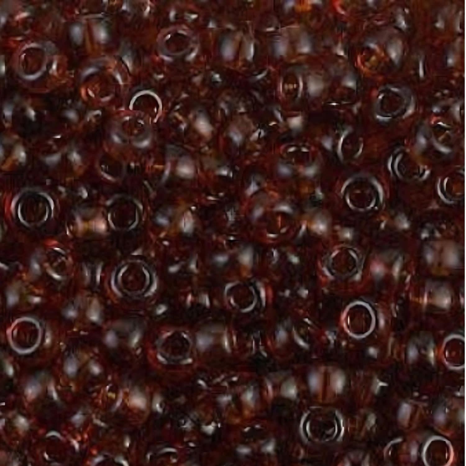 #6 Miyuki Seed Beads - Transparent Dark Topaz, 6-9134-TB, Approx 240 Beads, 1 five inch tube, 20 grams