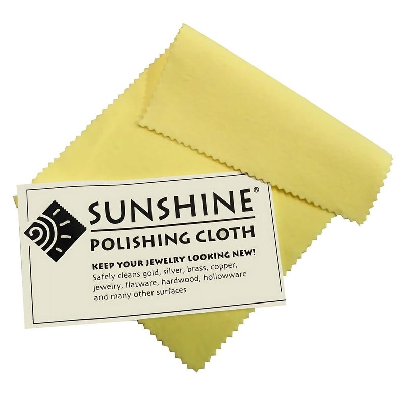 1 Sunshine Polishing Cloth, 7.5&quot;x5&quot;, 0.53oz