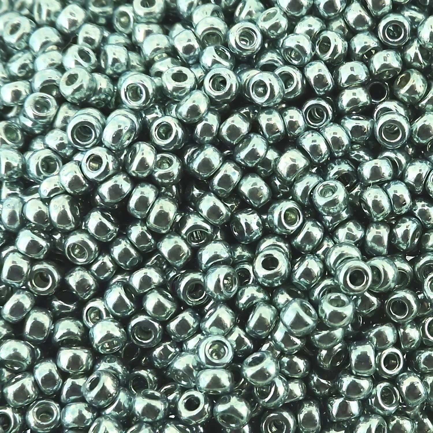 #11 Miyuki Seed Beads - Galvanized Dark Blue Grey, 11-91059D-TB, Approx 24 Grams, 1 five inch tube