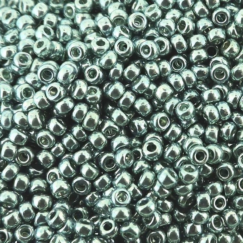#11 Miyuki Seed Beads - Galvanized Dark Blue Grey, 11-91059D-TB, Approx 24 Grams, 1 five inch tube