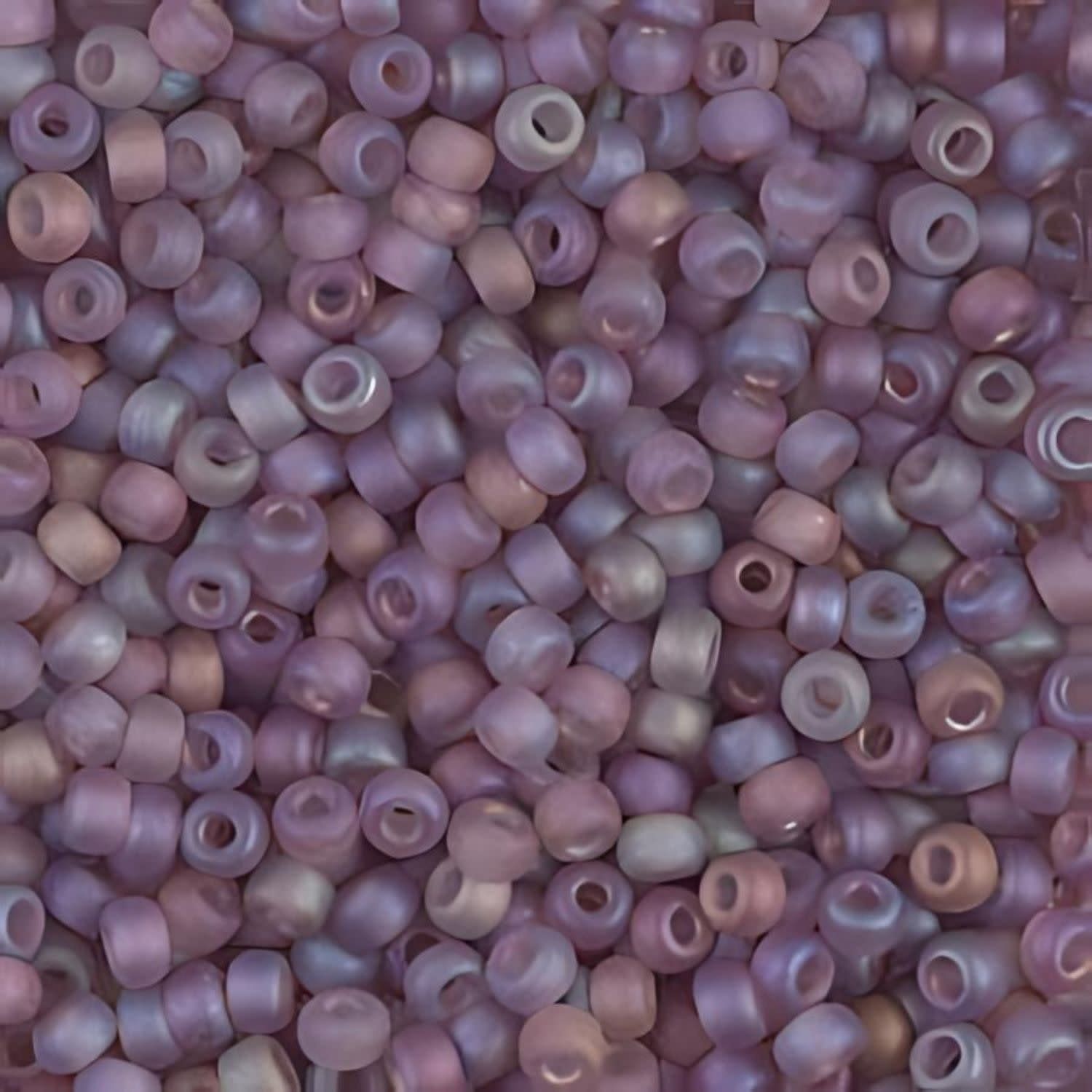 #11 Miyuki Seed Beads - Matte Transparent Smoky Amethyst Ab, 11-9142Fr-TB, Approx 24 Grams, 1 five inch tube