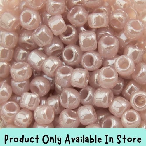 #8 Toho Seed Beads, Ceylon Grape Mist Lilac, 3x3mm, 19 Grams/0.67oz, in store only