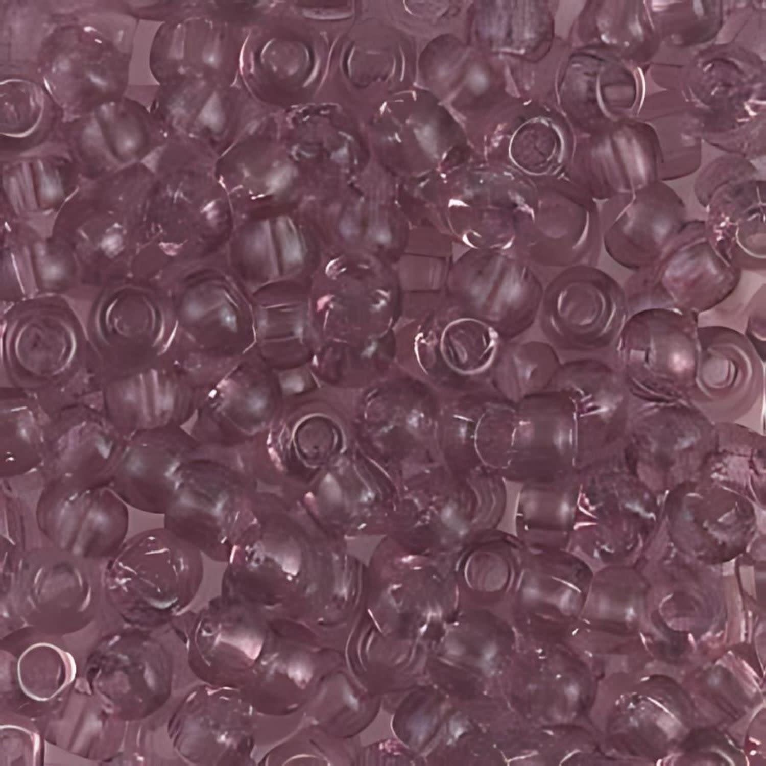 #6 Miyuki Seed Beads - Transparent Smoky Amethyst, 6-9142-TB, Approx 240 Beads, 1 five inch tube, 20 grams