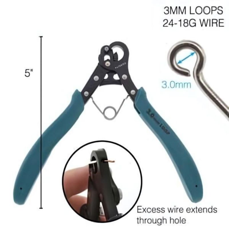 1 Step Looper, Makes 3mm Loops, 24Ga -18Ga Wire, Pliers Tools, One Step Looper