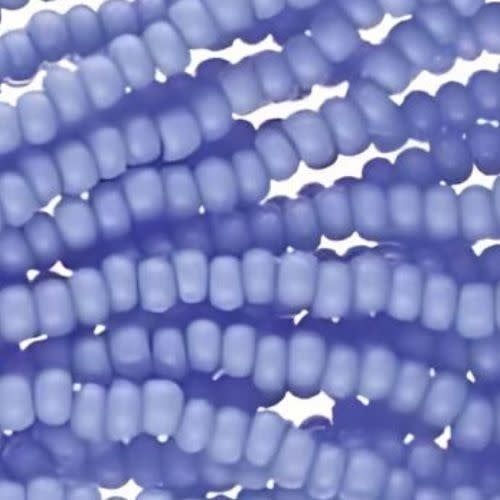 #6 Czech Seed Beads, Opaque Pale Blue, 6 Strands, Approx 1090 Beads, 4x3.5mm, 74gms/2.61oz