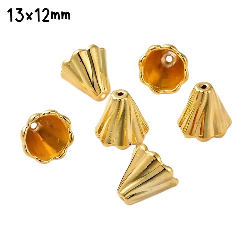 GP  Tibetan Style Pewter Bead Caps, 20pcs, 13x12mm, Hole 2mm, Fits 12~14mm Beads, 44gms/1.55oz