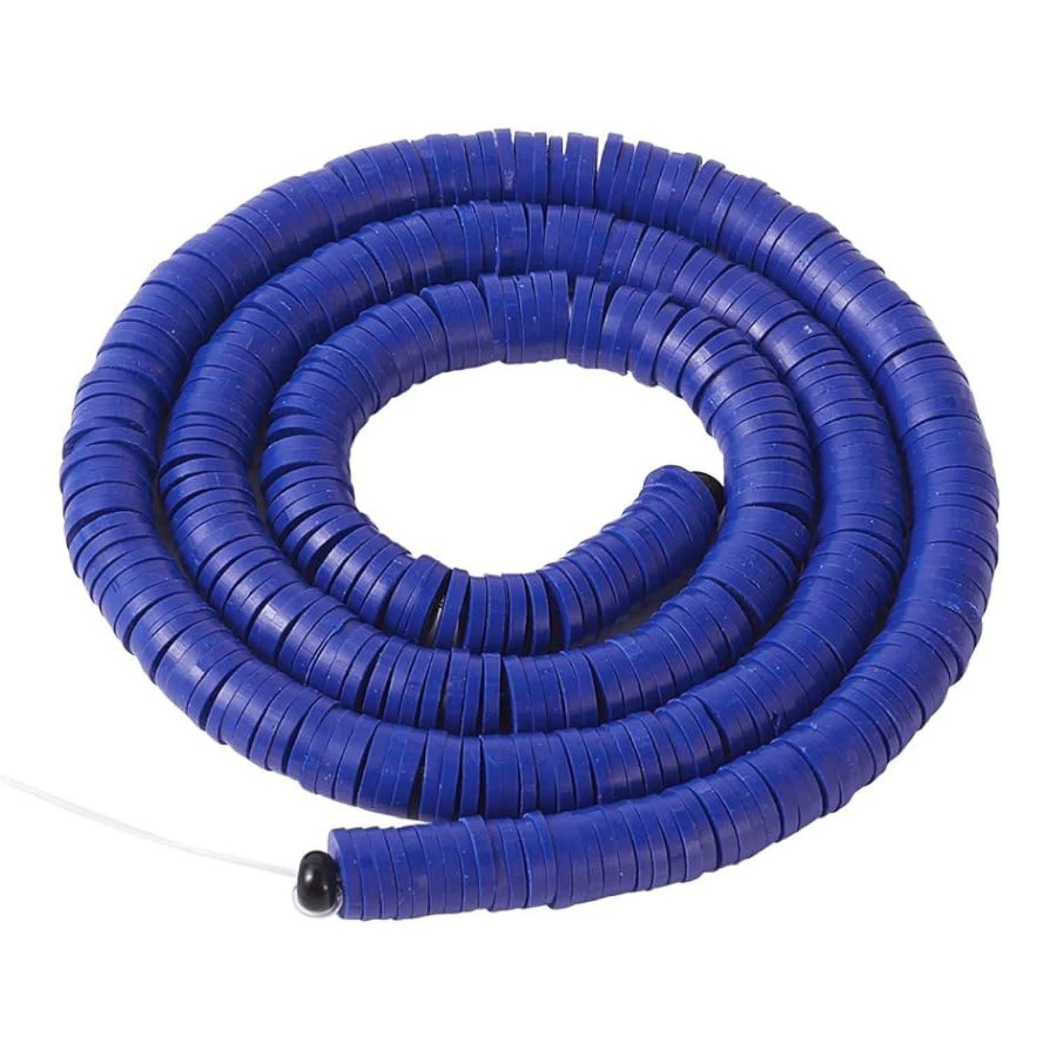 6x1mm Heishi Beads, Medium Blue, 380-400pcs, 17&quot; Strand, Polymer Clay, 21gms/0.74oz