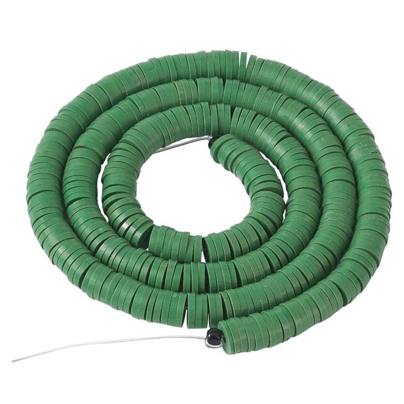 6x1mm Heishi Beads, Sea Green, 380-400pcs, 17&quot; Strand, Polymer Clay, 21gms/0.74oz