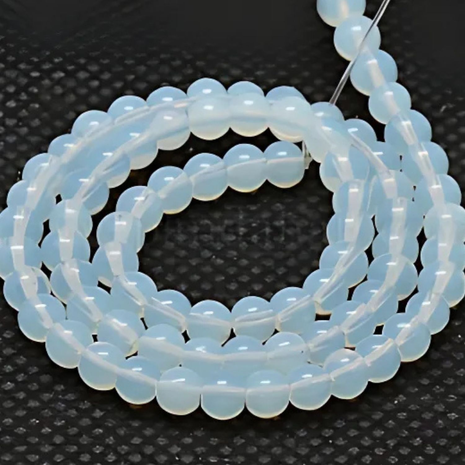 8mm Synthetic Opalite, 15&#39;&#39; Strand, 50 Beads, Round, 1mm Hole, Gemstones, 32gms/1.13oz