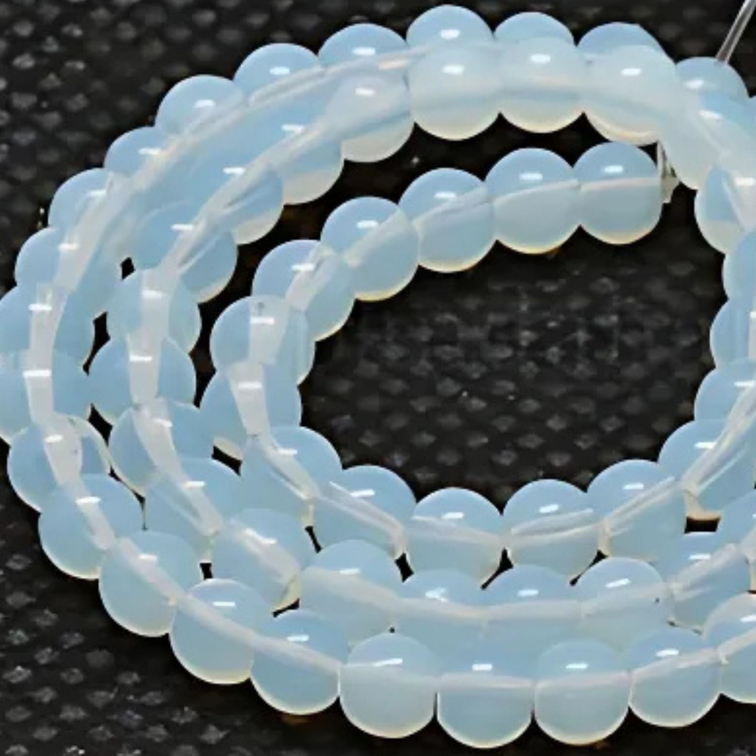 10mm Synthetic Opalite, 15&#39;&#39; Strand, 40 Beads, Round, 1mm Hole, Gemstones, 49gms/1.73oz
