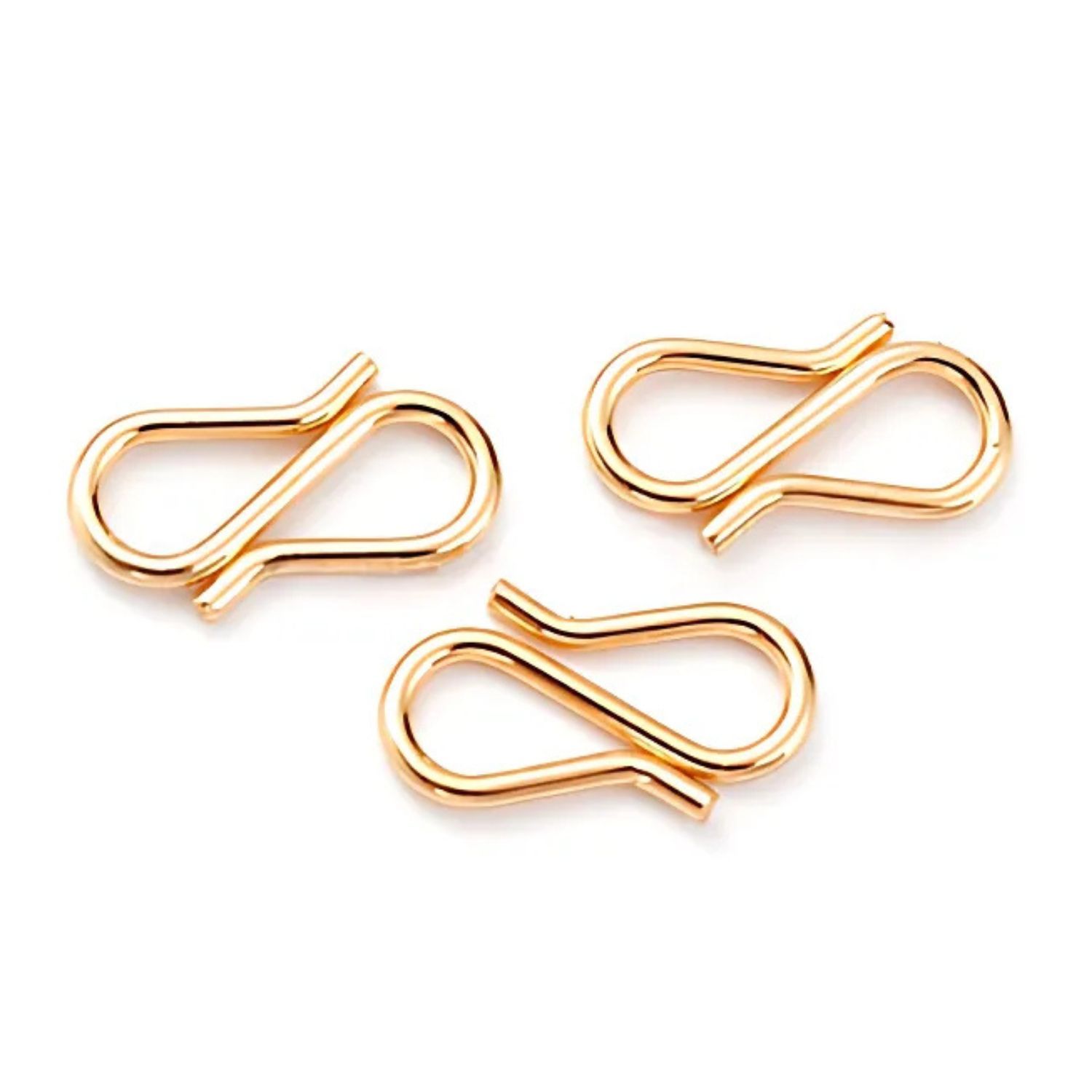 GP Stainless Steel S-Hook Clasps, 20pcs, 13x7x1mm, 5gms/0.18oz