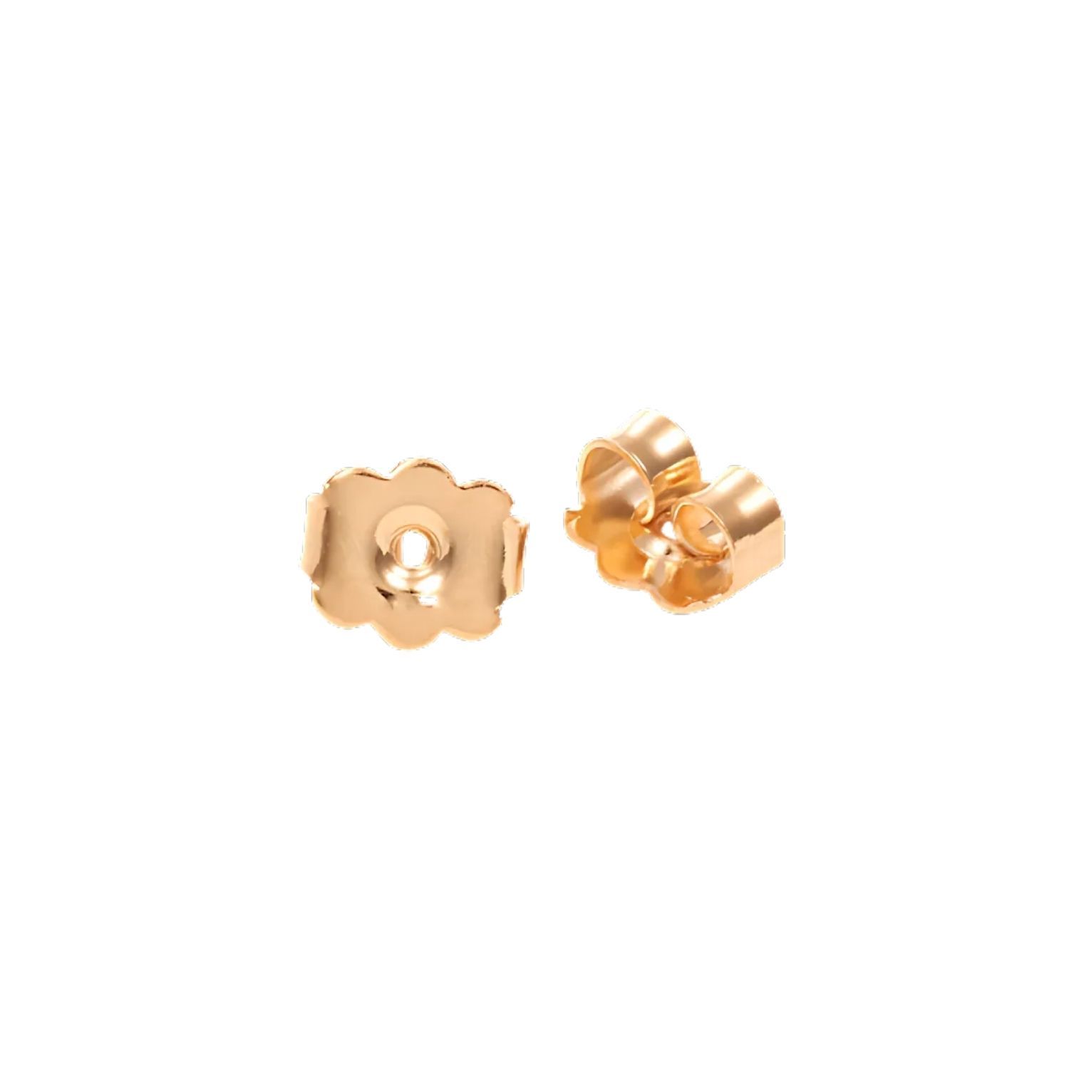 GP Stainless Steel Clutch Butterfly Earring Backs, Approx 20pcs, 6x4.5x3mm, 5gms/0.18oz
