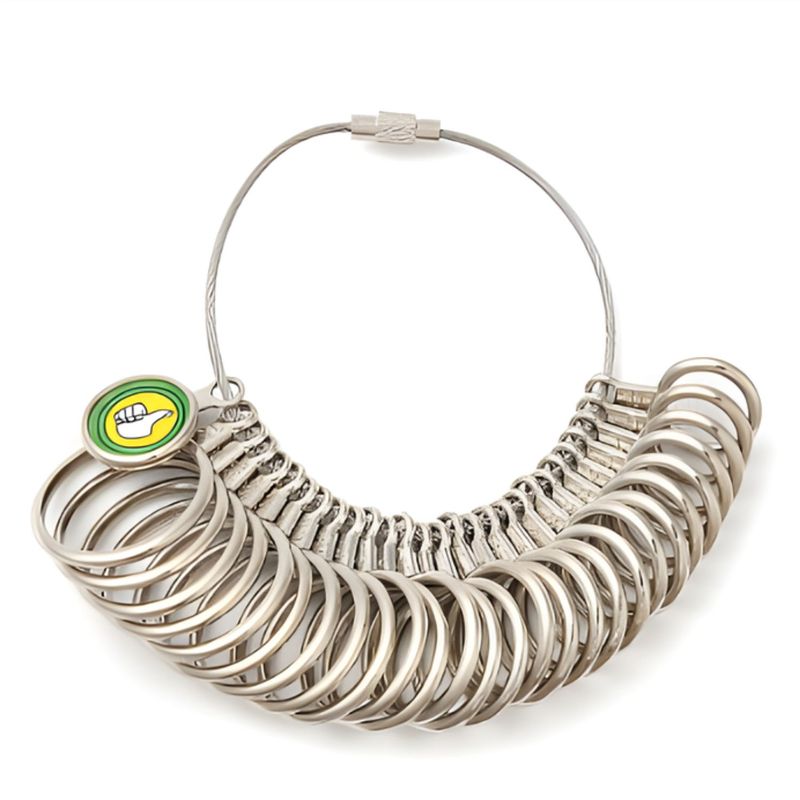 Alloy Ring Sizers, Platinum Color, 11~22mm, 28pcs/set, 61gms/2.15oz