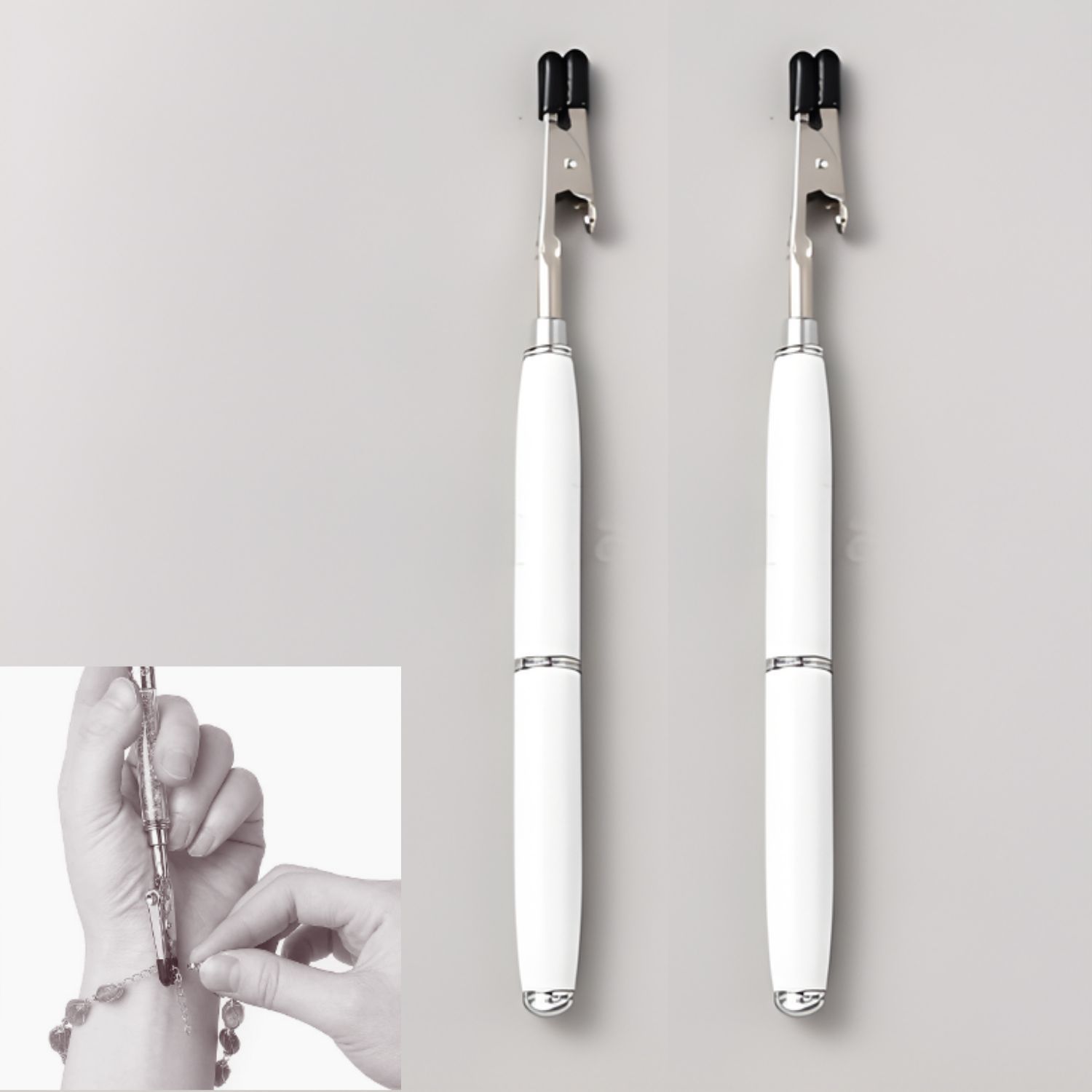 Bracelet Helper, White, 2pcs, 7"x0.45", 48gms/1.49oz